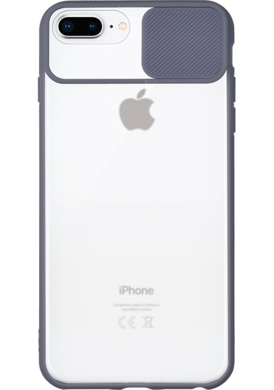 Apple Uyumlu iPhone 6s Plus Kapak Lensi Açılır Kapanır Kamera Korumalı Silikon Kılıf