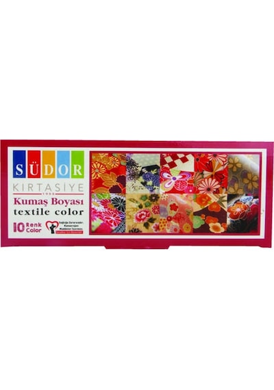 Südor Kumaş Boyası 10 Renk X 25 Ml.  Set