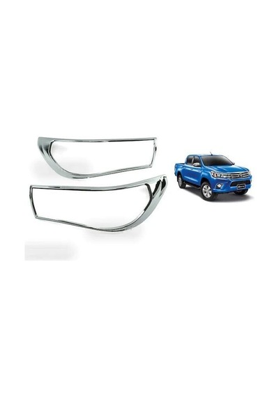 Toyota Hilux Uyumlu 2016 Sonrası Far Çerçevesi Abs Plastik Krom