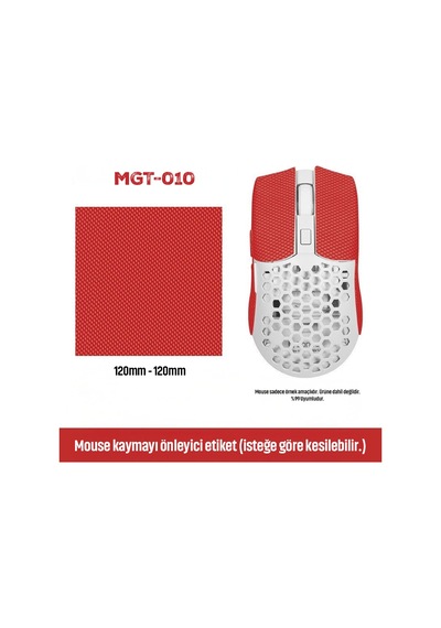 Mouse Tape Kaydırmaz Etiket Kesilebilir Yapışkanlı Mouse Kayma Önleyici Bant 150 110 Mm Mgt-010