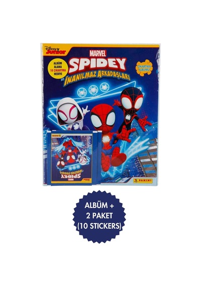 Toyika Panini Lisanslı Spidey Mega Başlangıç Paketi Album+2 Paket 10 Stickers Çıkartma - 7862