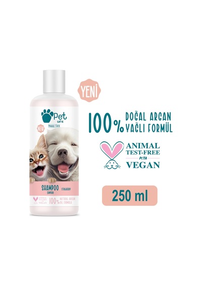 Pet Love Şampuan Çilek Doğal Argan Yağlı 250 ML