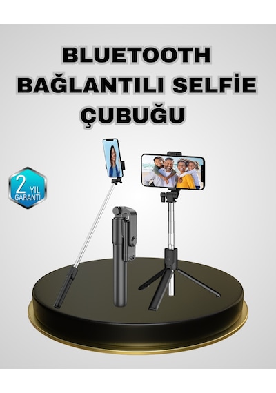 Ilkeshop Bluetooth Selfie Çubuğu Kablosuz, Hafif Ve Yüksek Çözünürlüklü Çekim İçin