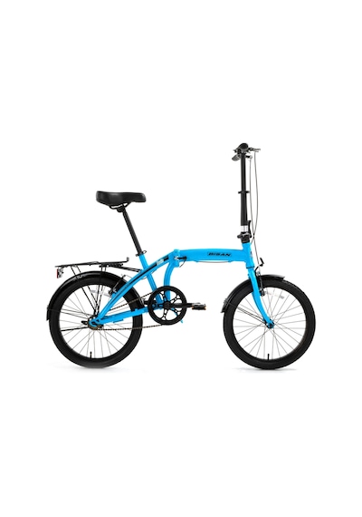 Bisan Twın Katlanır Bisiklet 32cm V 20 Jant 1 Vites Açık Mavi Siyah Çok Renkli