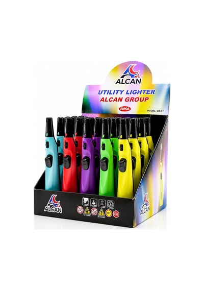 Alcan Us-51 Mutfak Ocak Çakmağı - Uzun Gövdeli Doldurulabilir- 20'li Paket Diğer
