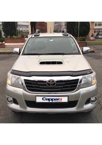 Cappafe Toyota Uyumlu Hilux Ön Kaput Koruyucu Rüzgarlık 4Mm Abs 12-15