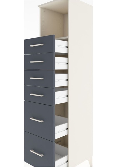 Hyperion Dolap Tek Raflı 6 Çekmeceli 44x44x182 Aytaşı-antrasit Aytaşı Hyperion Dolap Tek Raflı 6 Çekmeceli 44x44x182 Aytaşı-antrasit Aytaşı