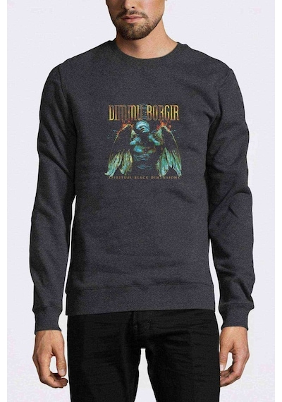 Dimmu Borgır Dimensions Best Metal Rock Baskılı Füme Erkek Sweat