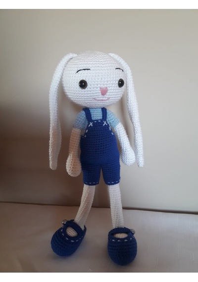 Amigurumi Mavi Uzun Kulak Tavşan