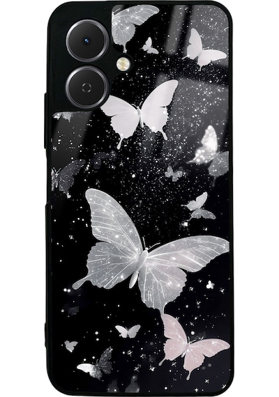 Tecno Spark Go 2 Kelebek Tasarımlı Glossy Telefon Kılıfı Çok Renkli