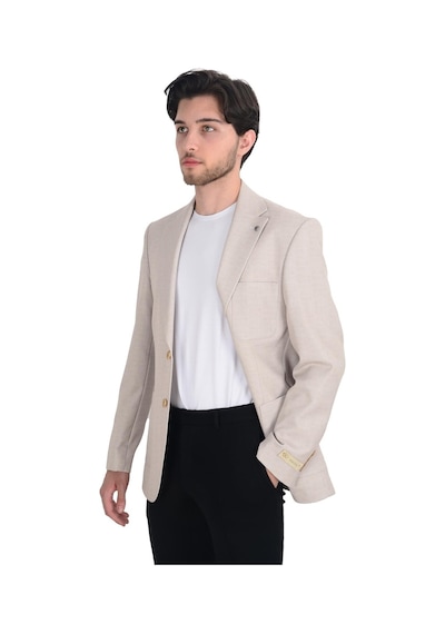 Cengiz İnler Kırçıllı Slim Fit Erkek Ceket 001