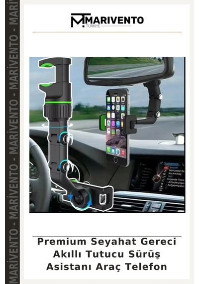 Premium Seyahat Gereci Akıllı Tutucu Sürüş Asistanı Araç Telefon