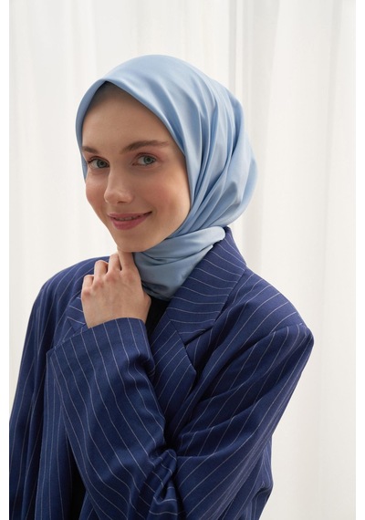 Carell Twill Eşarp Mavi Çok Renkli