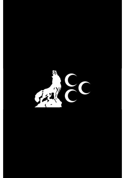 Uluyan Bozkurt Üç Hilal Sticker 21 X 15 Cm
