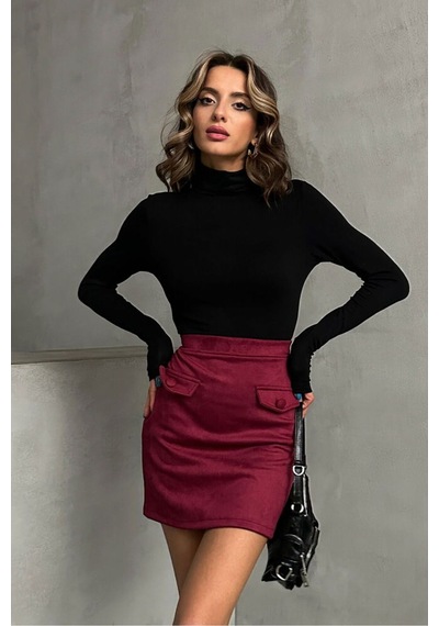 Verymoda Cepli Etek F1572 Bordo