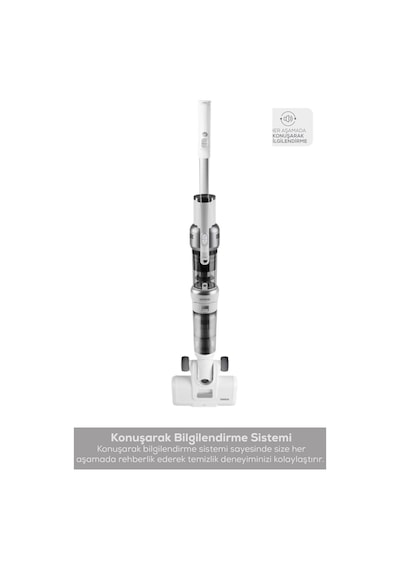 Karaca Aquaclean Pet 3In1 Kablosuz Islak&Kuru Dik Süpürge Paspas ve El Süpürgesi