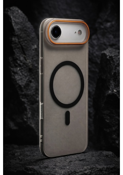Apple Uyumlu iPhone 17 Air Magsafe Wireless Şarj Özellikli Mat Sert Arka Kapak Kılıf