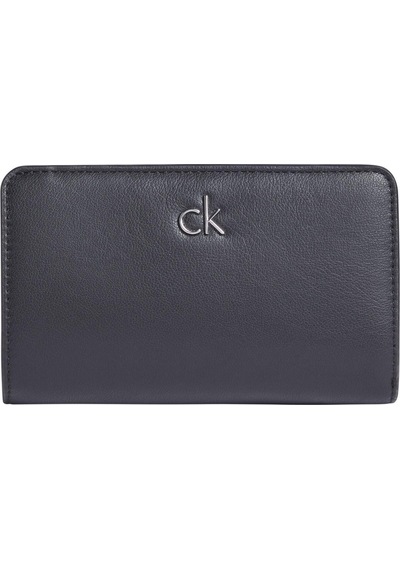 Calvin Klein Ck Re-lock Medium Bifold Siyah Kadın Cüzdan-8433 Siyah