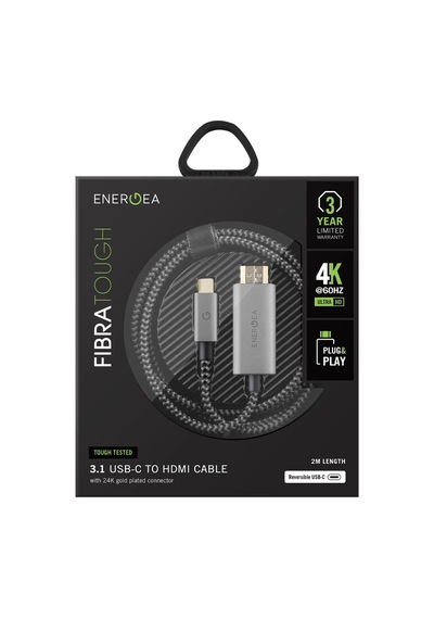 Fibratough 2m 4k 60 Hz Type-c To Hdmı Kablo - Gri