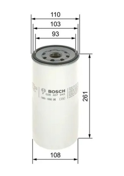 Bosch F026407043 Yag Filtresi 10120104000000w 101201081df 101201081dm