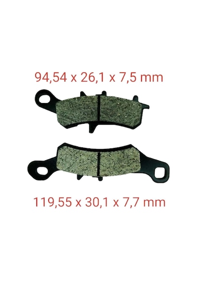 Tvs Ön Fren Disk Balatası Fa258 Fiero-kawasaki Kx 85