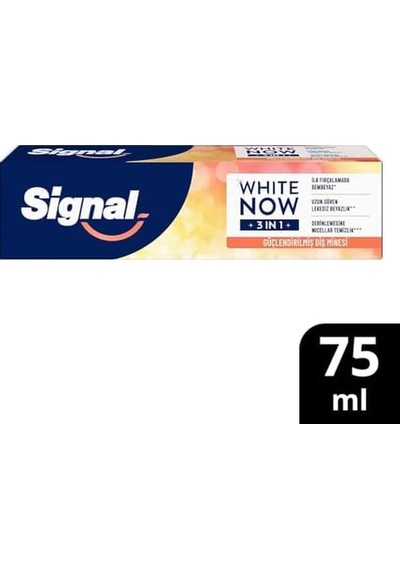 White Now 3in1 Shine With Care Diş Macunu