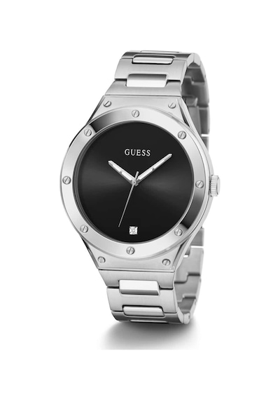 Guess Gugw0427g1m Pırlantalı Erkek Kol Saati Metalik Gri