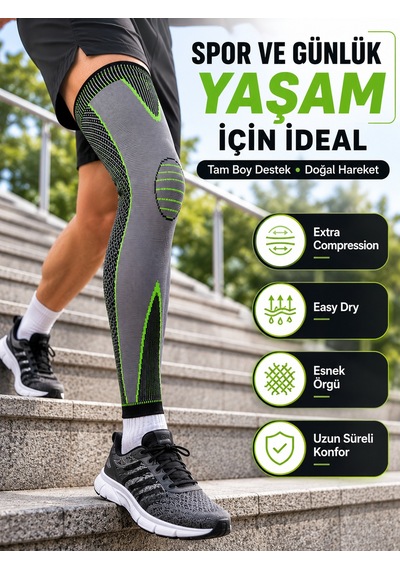 Uzun Kompresyon Diz Destekliği Spor Ve Günlük Kullanım İçin Güçlü Destek - Lisinya Diğer