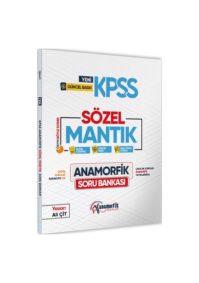 2026 KPSS Anamorfik Sözel Mantık Soru Bankası Yeni Müfredat
