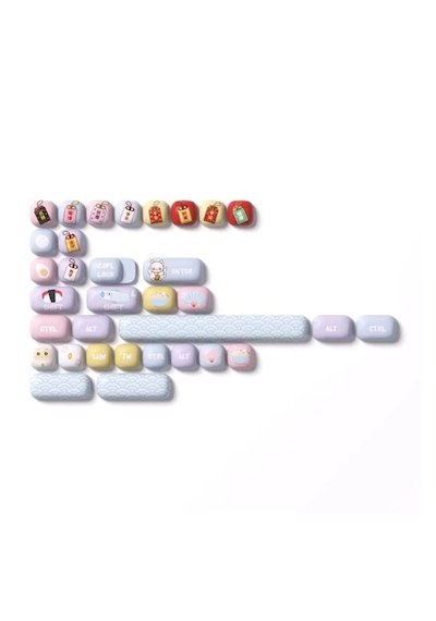 Akko Good Luck Charm Pbt 138 Adet Keycap Set