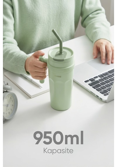 Fressi Calora Termos Paslanmaz Çelik 950 Ml Fr-t956 Yeşil
