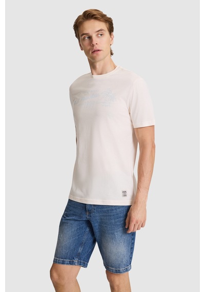 U.S. Polo Assn. U.s. Polo Assn. Erkek Krem Tişört 50327202-vr071