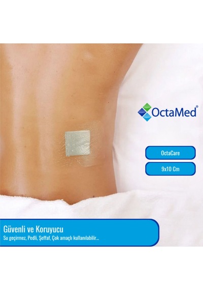 Medikaltec Su Geçirmez Şeffaf Pu Film Yara Örtüsü Dövme Örtüsü Octamed 9cmx10cm 10 Lu Paket