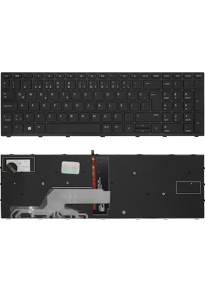 Hp Uyumlu Probook 650 G5 1s0y3up , 650 G5 1w3t1ec Klavye Tr Işıklı Siyah
