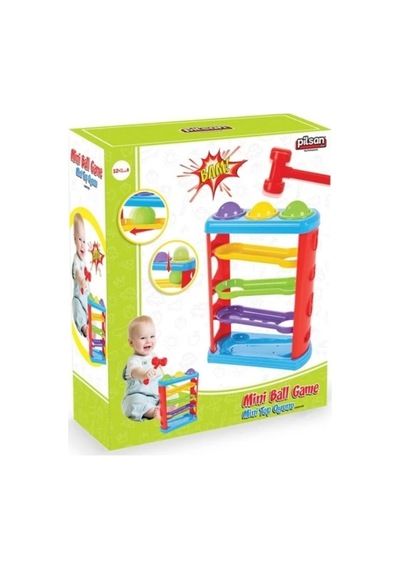 Pilsan 2'li Eğitici Bebek Oyuncak Seti Mini Top Oyunu Ve Afacan Çekiç Bultak Oyuncak Seti