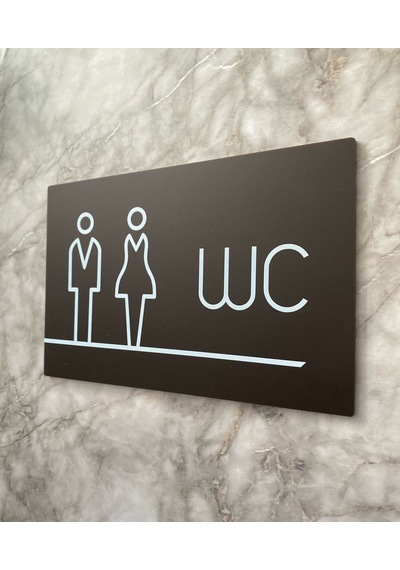 Bitter Serisi Lux Wc Yönlendirme Levhası