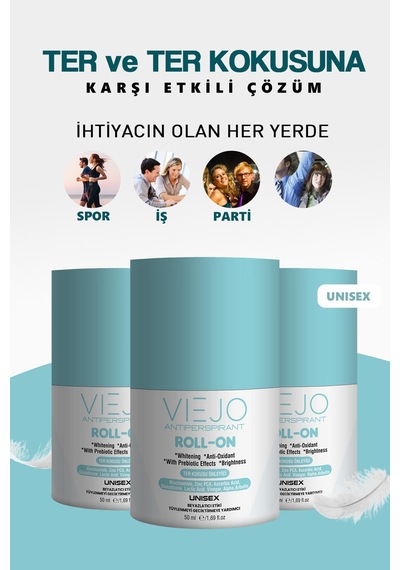Koltuk Altı, El, Ayak Terleme Antiperspirant Beyazlatıcı Etkili Unisex Roll-on 50 Ml - 636019487