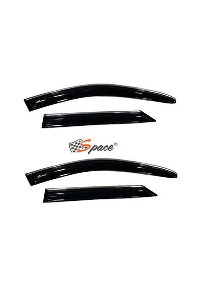 Krom Cam Rüzgarlığı 1.2mm Dacia Stepway 4'lü 2014+/ Caru455