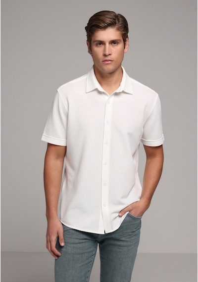 Colin's Colins Regular Fit Shirt Neck Düz Erkek Beyaz Uzun Kol Gömlek Cl1080098 Q1.v2 Ofw