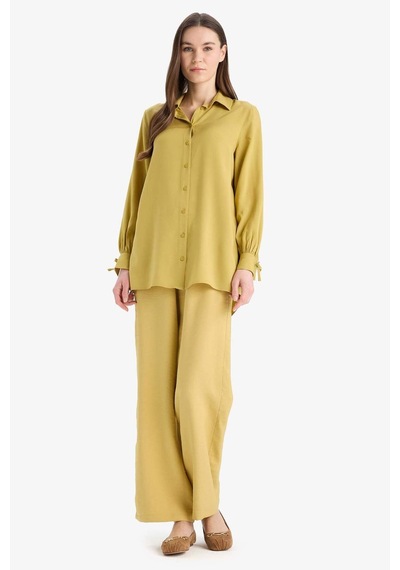 DeFacto Wide Leg Basic Düz Geniş Paça Pantolon E7979AX25SMKH519
