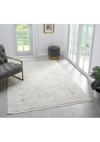 Mariesse Home Artes Serisi Bambu Dokulu Modern Sık Dokuma Makine Halısı Smart 12004 Gri