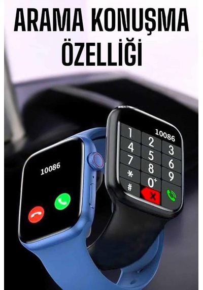 Akıllı Saat Amoled Ekran Bluetooth Bağlantılı Uuczi8promax2 Siyah