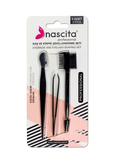 3'lü Set Ustura, Cımbız, Çift Taraflı Kaş Fırçası Diğer