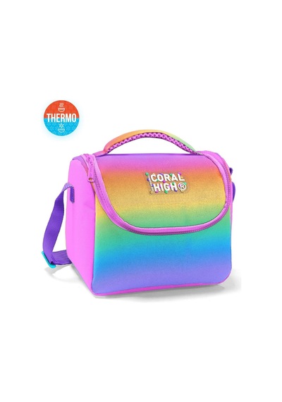 Coral High Thermo Beslenme Çantası - Kız Çocuk, Çok Renkli Renk Geçişli Gradyan Çok Renkli