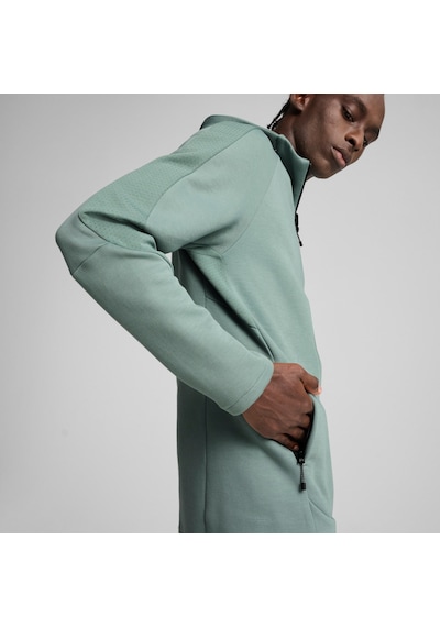 Puma Evostrıpe Erkek Tam Fermuarlı Kapüşonlu Ceket 684613 30 Yeşil