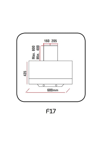 Alveus F17 Duvar Tipi 60 CM Davlumbaz