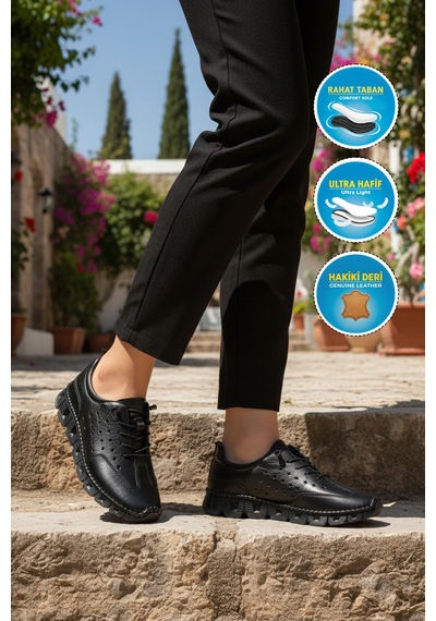 Ayakmod 0007 Z Siyah Kadın Günlük Ayakkabı