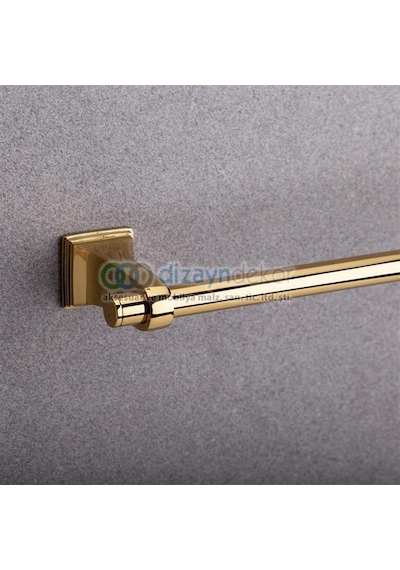 Line Uzun Yuvarlak Havluluk Gold Kaplama 60 Cm