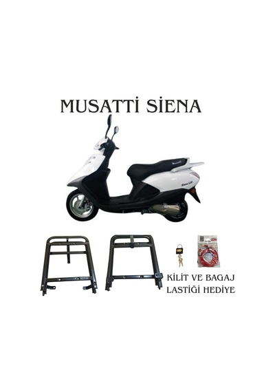 Musatti Siena 110 125 Kızaklı Kurye Paket Çanta Demiri