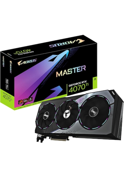 Gigabyte Rtx 4070 Tı Aorus Master Gv-n407taorus M-12gd 192 Bit Gddr6x 12 Gb Ekran Kartı